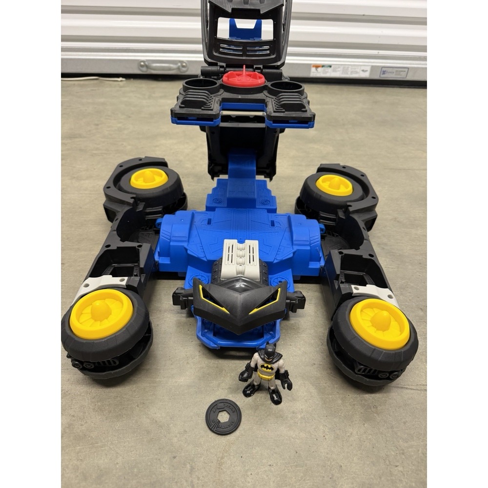 Fisher Price Imaginext DC Transforming BATMAN Batmobile R/C Car - Tested Works - Picture 10 of 15
